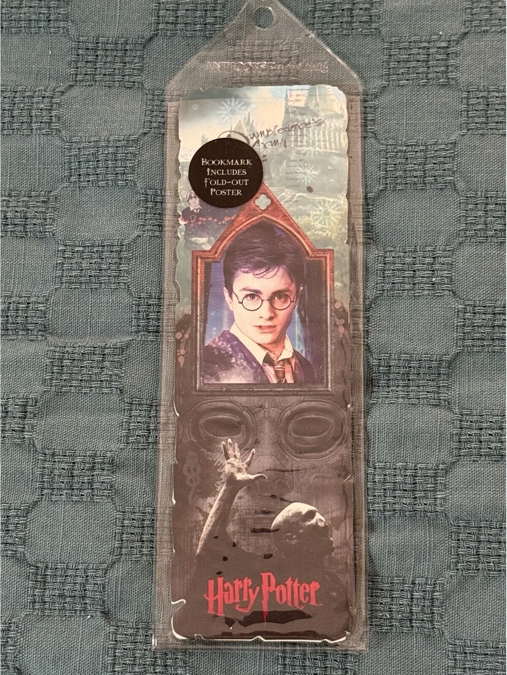 Vintage 2007 Harry Potter Antioch Bookmark Fold-Out Poster Voldemort Sealed New